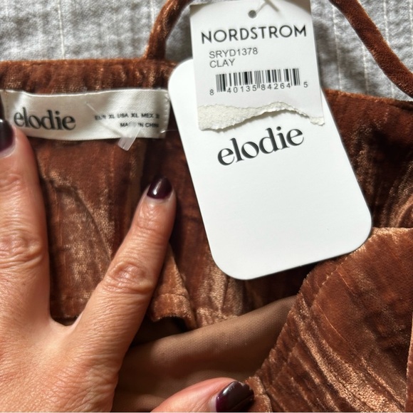 Nordstrom Elodie Velvet dress large nwt - Picture 11 of 14